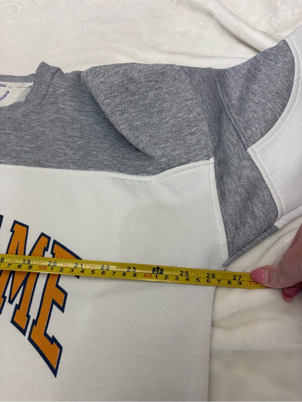 Vintage 90s Logo 7 Notre Dame Fighting Irish Henley Sweatshirt made in USA Large - Picture 11 of 15